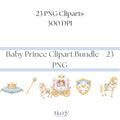 Baby Prince Clipart Bundle | 23 PNG de Alta Resolución | 300 DPI