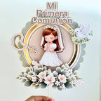 Cake Topper Comunión Niña