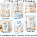 Kit Editable (Canva) Osito Viajero