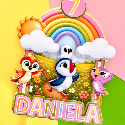 Cake topper Puffin Rock