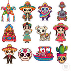 Cliparts - Cute Kawaii day of the dead bundle