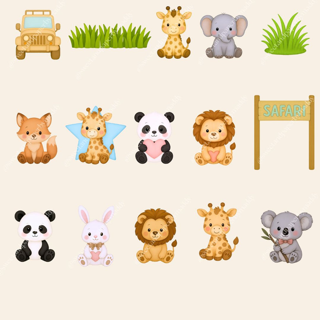 Cliparts Animalitos de la Selva