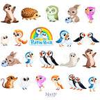Puffin Rock Clipart Bundle | 40 PNG Transparent Background | Kids Party Instant Download