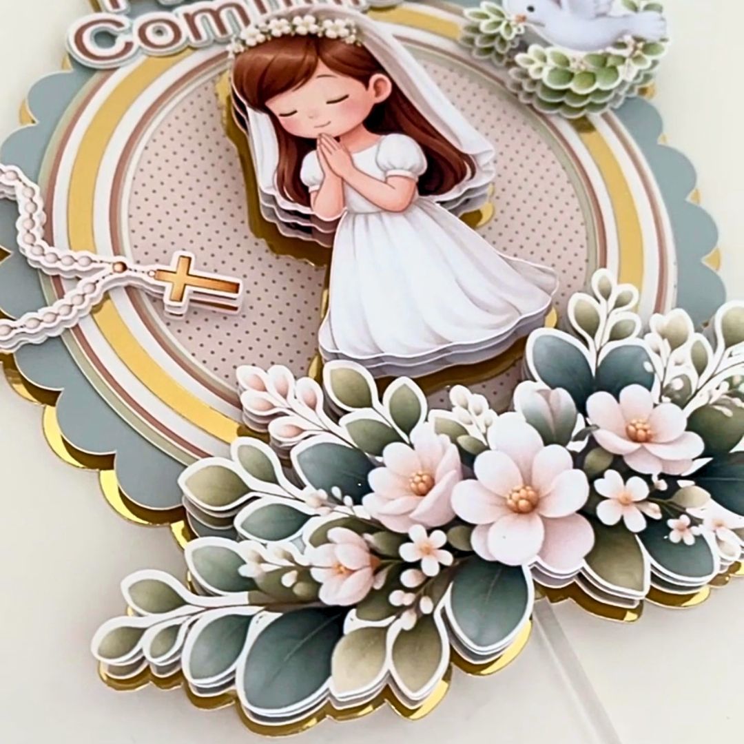 Cake Topper Comunión Niña