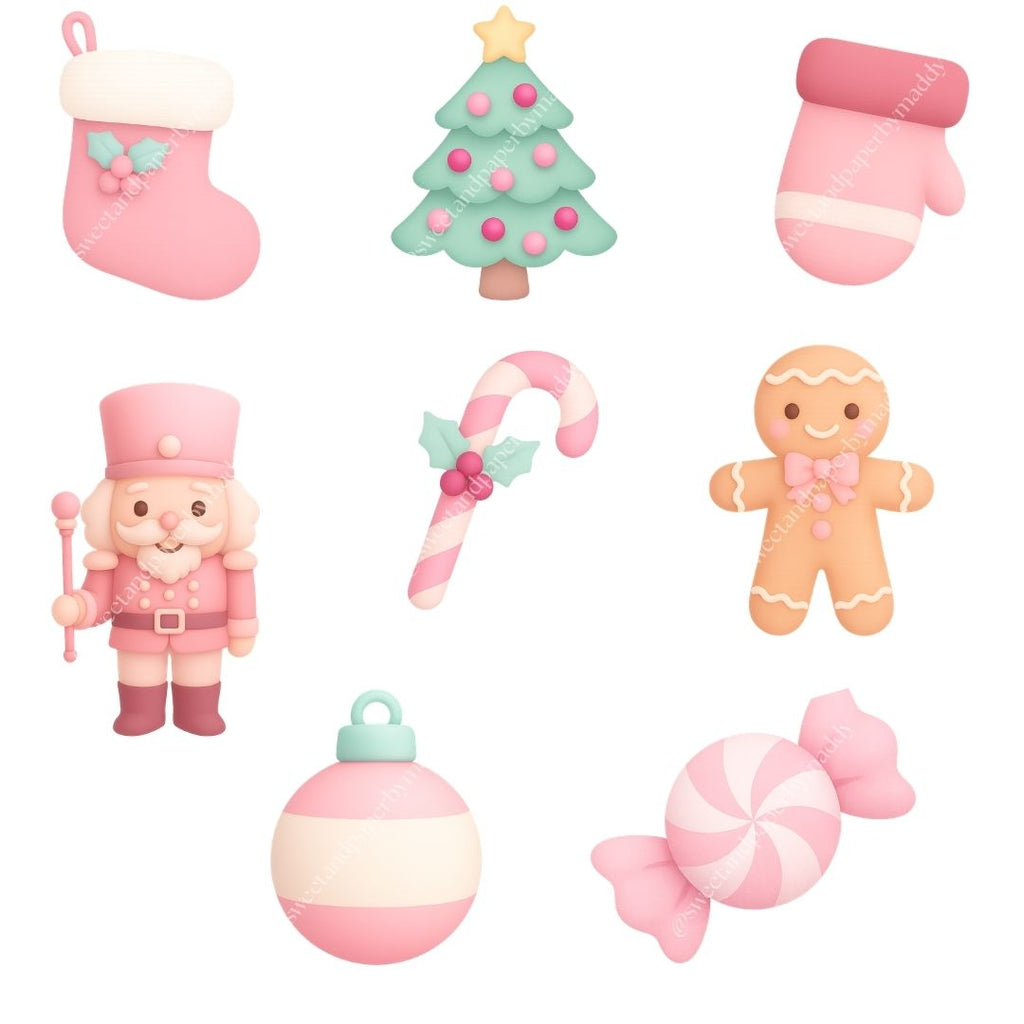 Cliparts Navidad Rosa