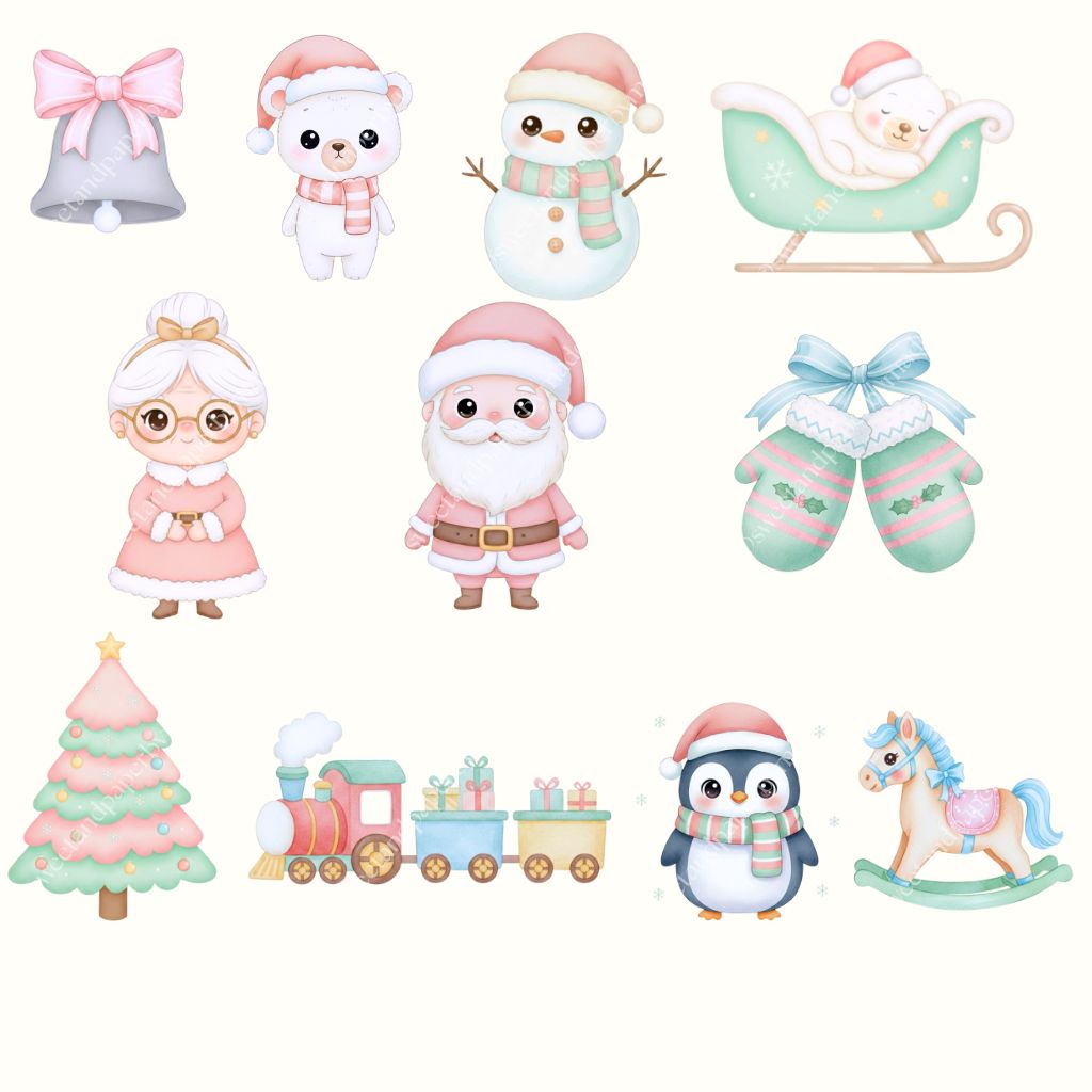Cliparts Navidad Pastel