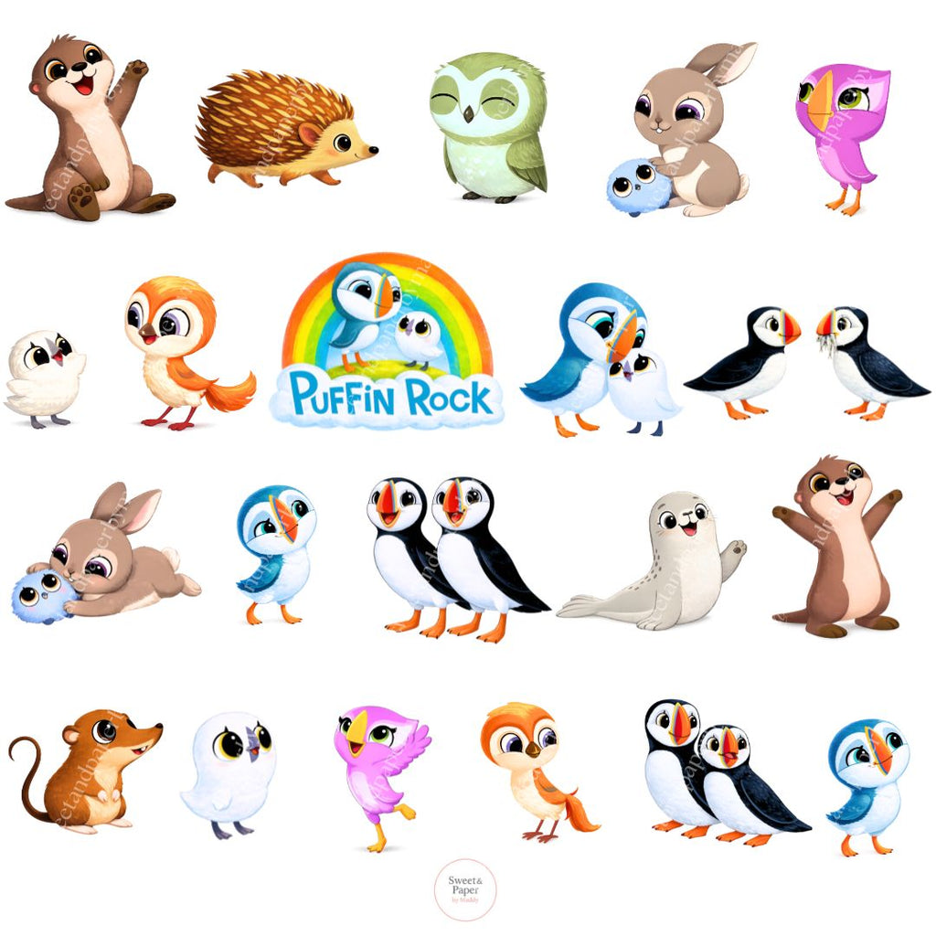 Cliparts Puffin Rock