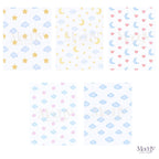 Teddy Bear Dreams Girl Clipart Bundle | 15 PNG + 9 Digital Papers | Baby Shower Instant Download