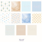 Baby Osito Viajero Clipart Bundle | 19 PNG + 11 Papeles Digitales | 300 DPI