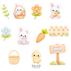 Easter Clipart Bundle | 31 PNG + 14 Digital Papers | Spring Pastel Easter Instant Download