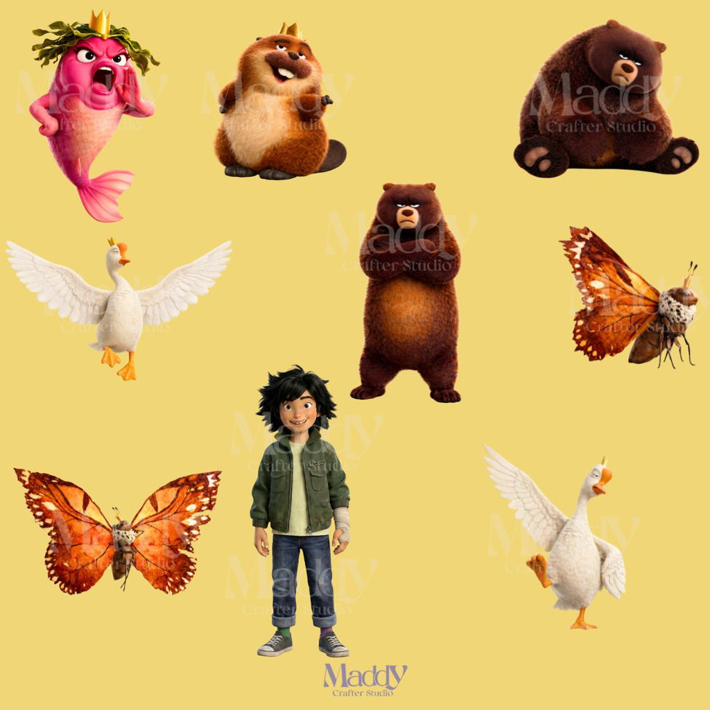 Hoppers Clipart Bundle | 21 PNG Transparent Background | High Resolution Instant Download