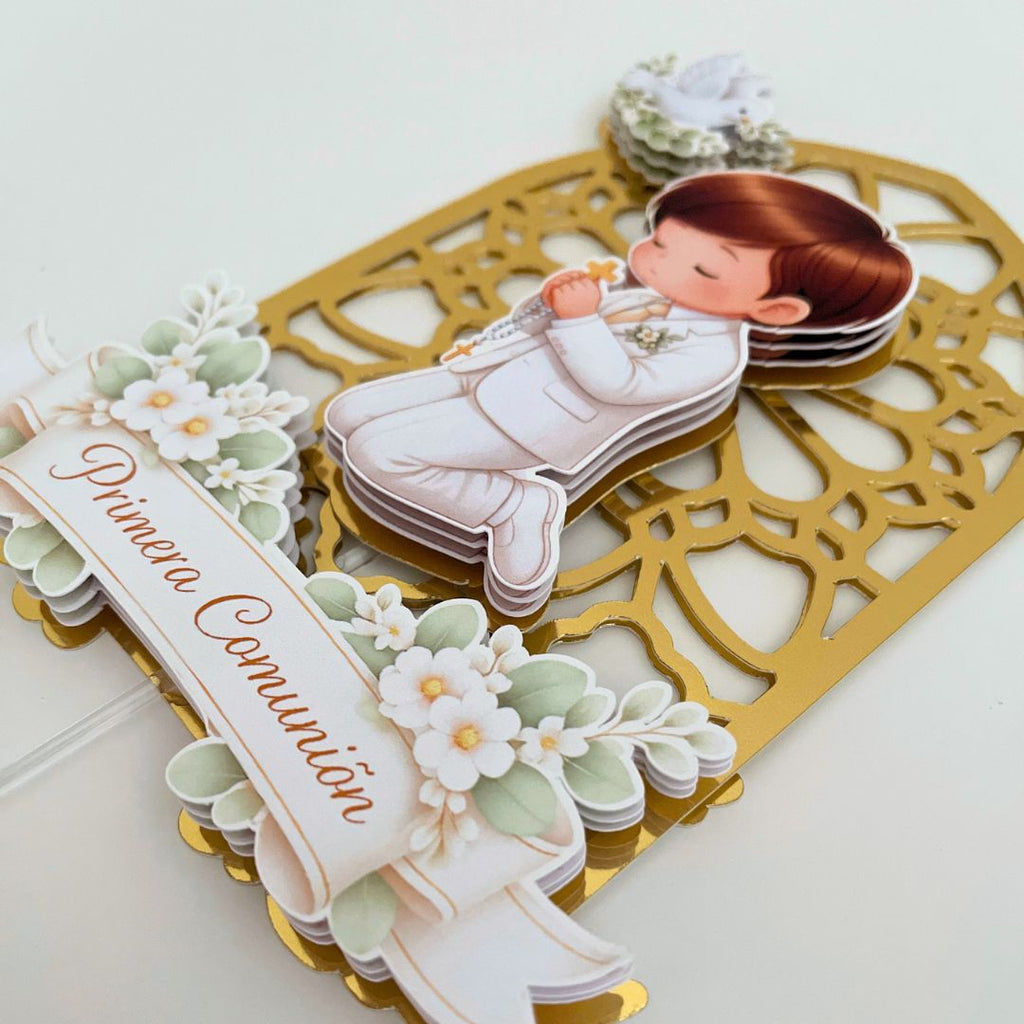 Cake topper Comunión niño