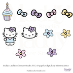 Cake Topper Escenario Editable | SVG + Silhouette Studio + 11 PNG + 10 Papeles Digitales
