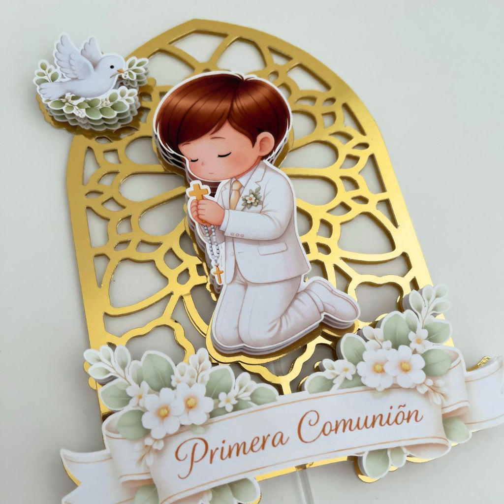 Cake topper Comunión niño
