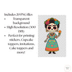 Cliparts - Cute Kawaii day of the dead bundle