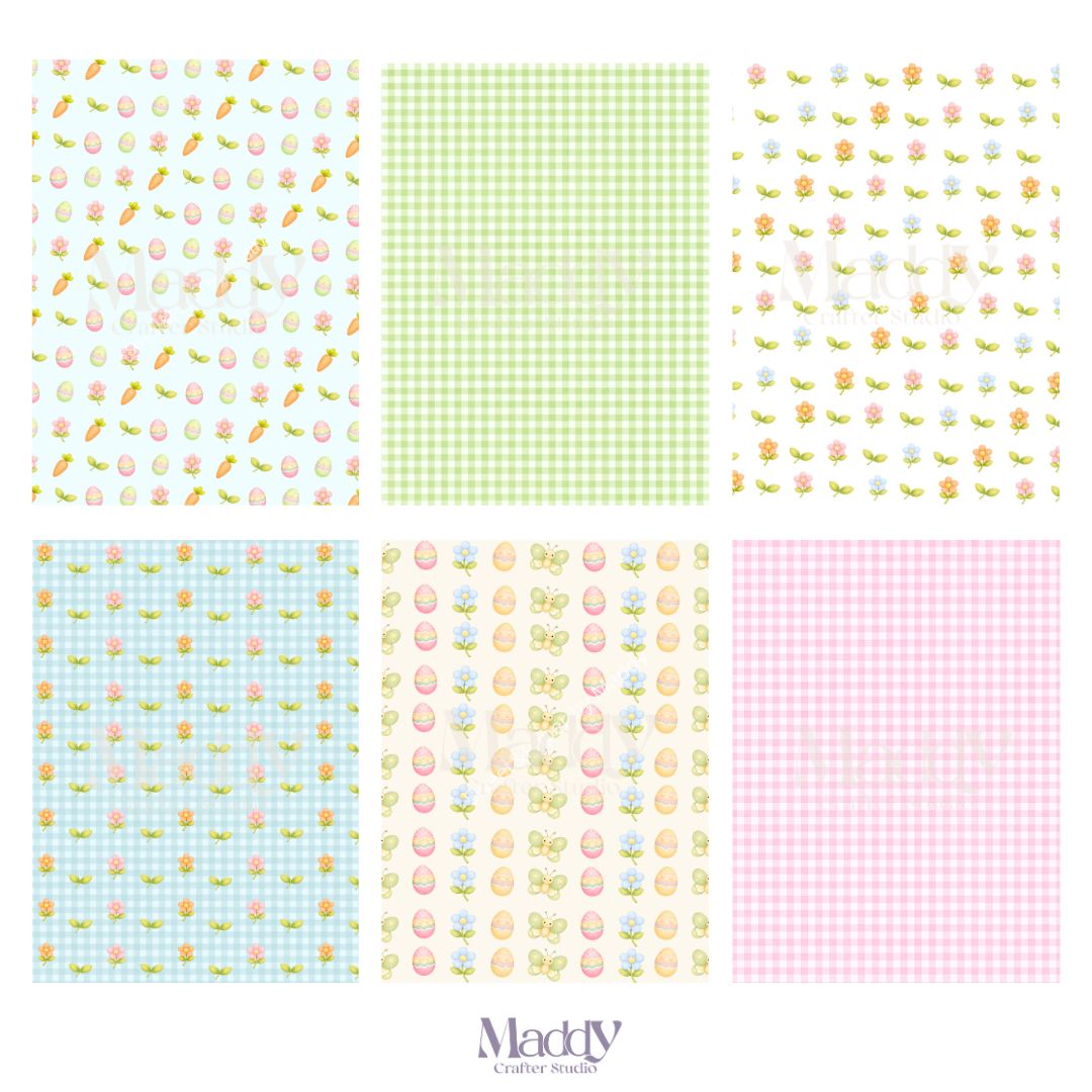 Easter Clipart Bundle | 31 PNG + 14 Digital Papers | Spring Pastel Easter Instant Download