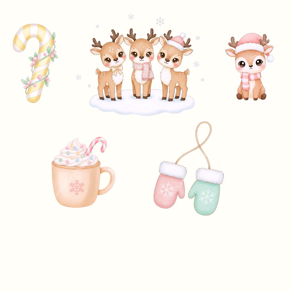Cliparts Navidad Pastel