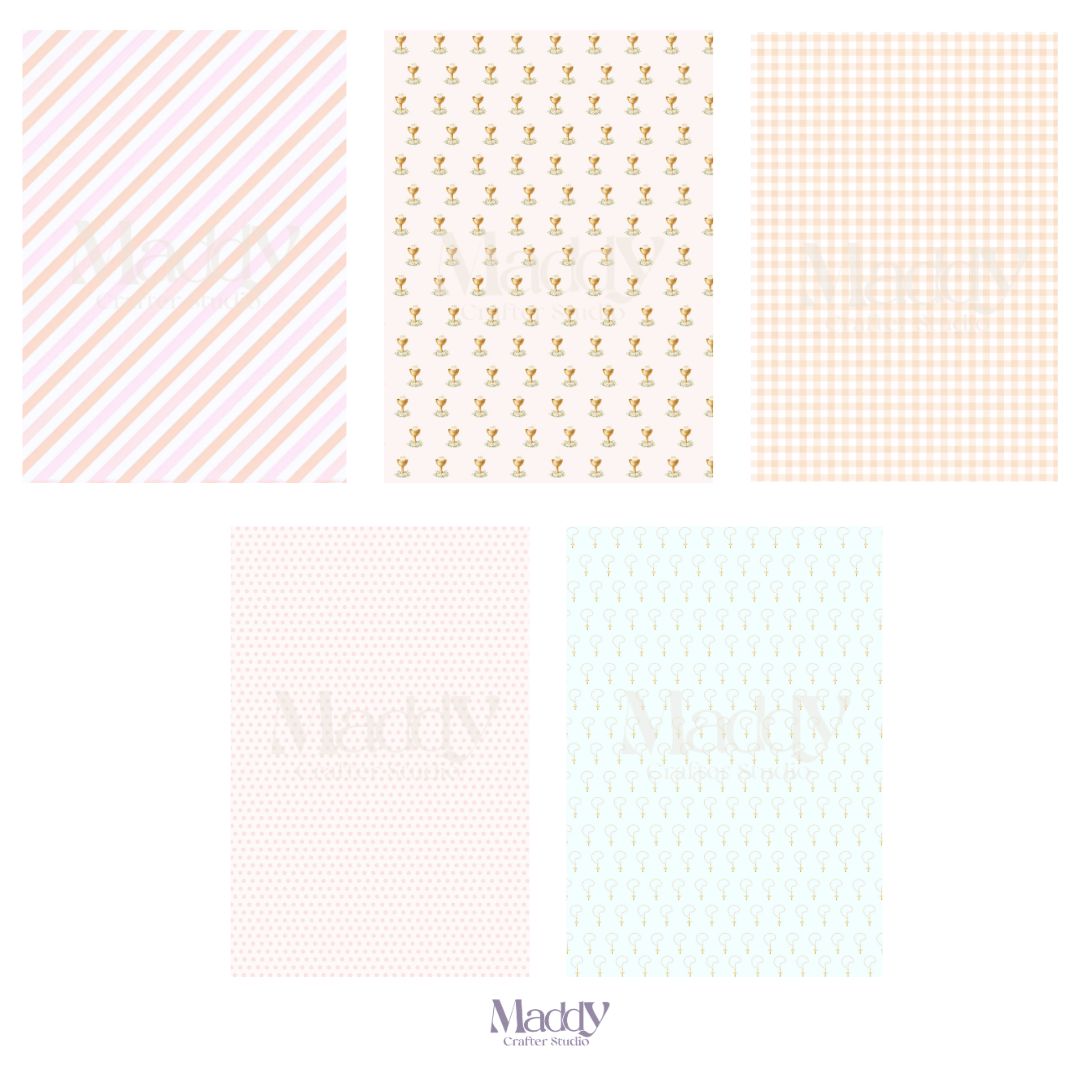 First Communion Girl Clipart Bundle | 22 PNG + 10 Digital Papers | Religious Catholic Instant Download