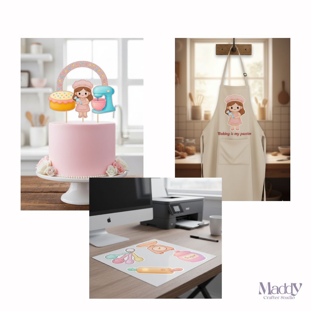 Sweet Pastel Baking Clipart Bundle | 20 PNG Transparent | Cake Cupcake Bakery Instant Download