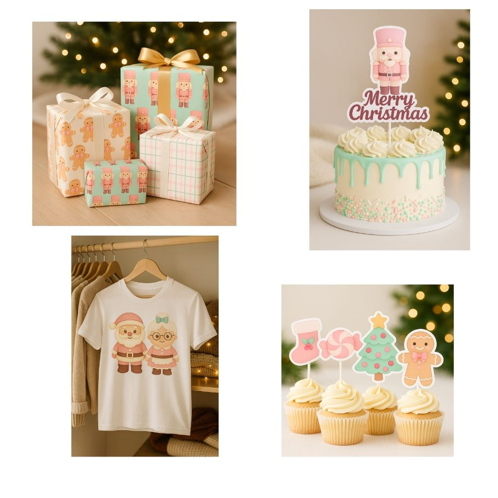 Cliparts Navidad Rosa