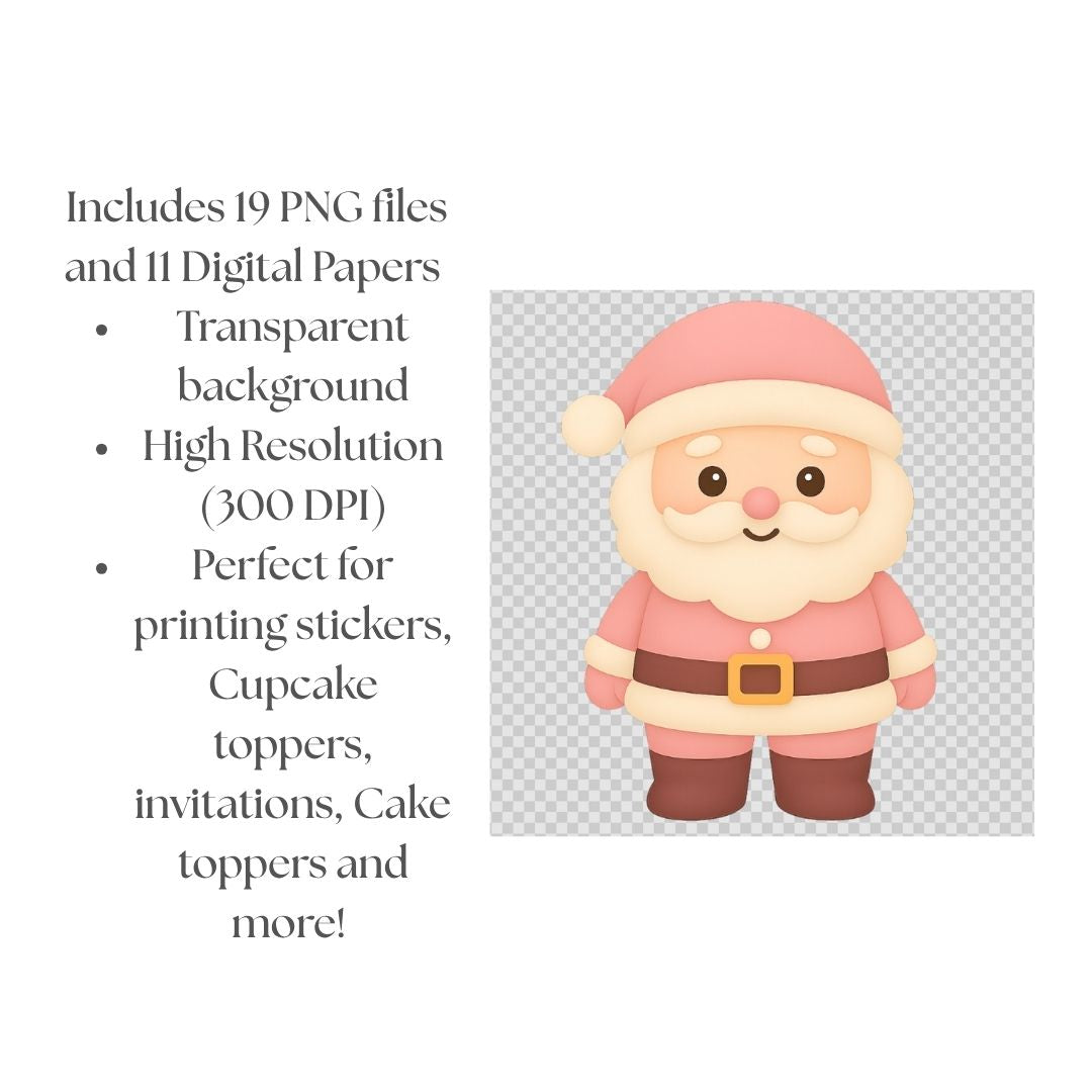 Cliparts Navidad Rosa