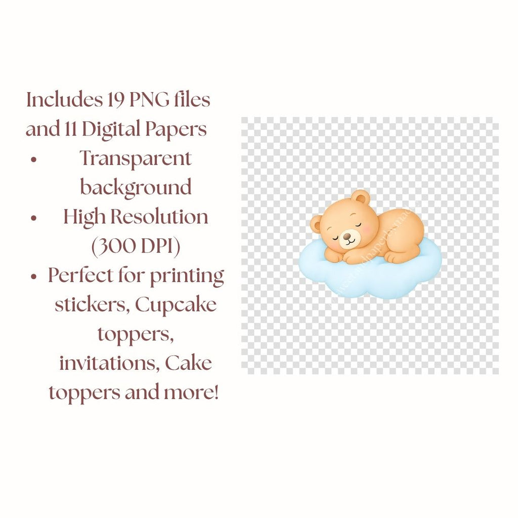 Cliparts Baby osito viajero
