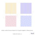 Cake Topper Escenario Editable | SVG + Silhouette Studio + 11 PNG + 10 Papeles Digitales