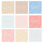 Kit Navideño Pastel – 44 Cliparts PNG + 12 Papeles Digitales
