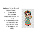 Cliparts - Kawaii day of the dead bundle