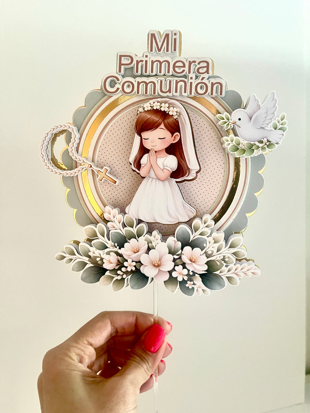 Cake Topper Comunión Niña